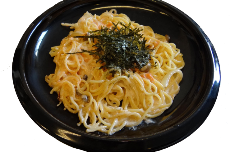 明太クリームパスタ																																																																																																